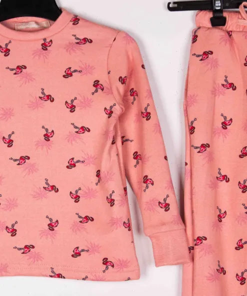 Flamingo Peach Full Sleeve Pj Set