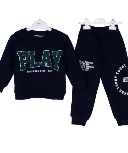 Play Navy Full Sleeve Pj Set