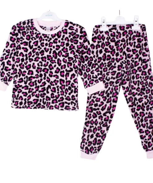leopard Pink Full Sleeve Pj Set