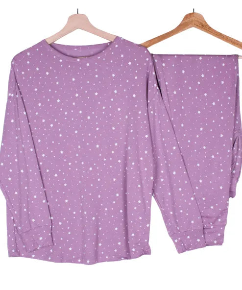 Dark Magenta Full Sleeve Pj Set