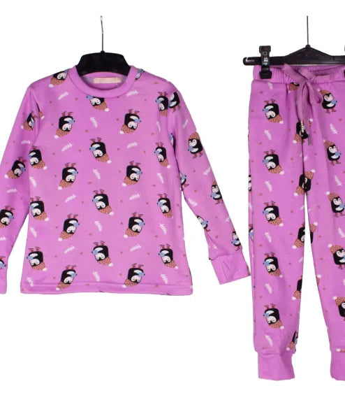 Penguin Pink Full Sleeve Pj Set