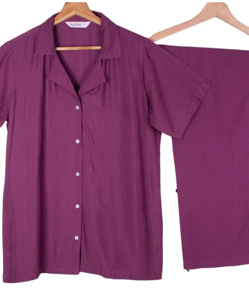 Maroon Stripes Woven