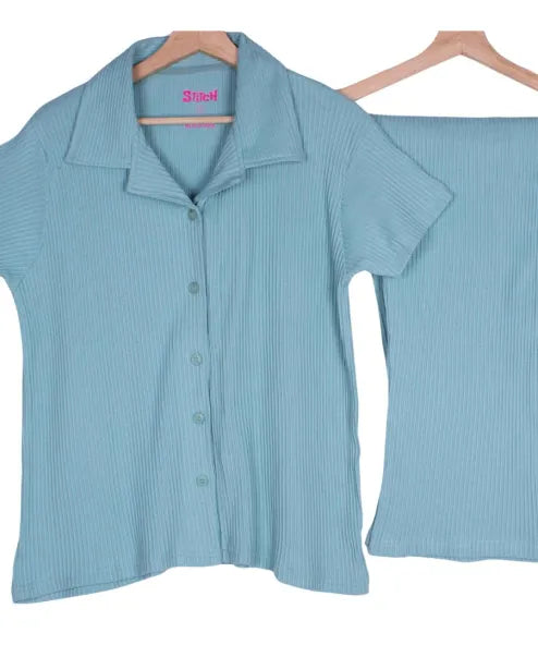 Light Teal Rib