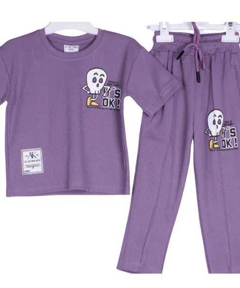 Purple Skull Pj Set