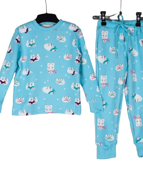 Bear Blue Full Sleeve Pj Set